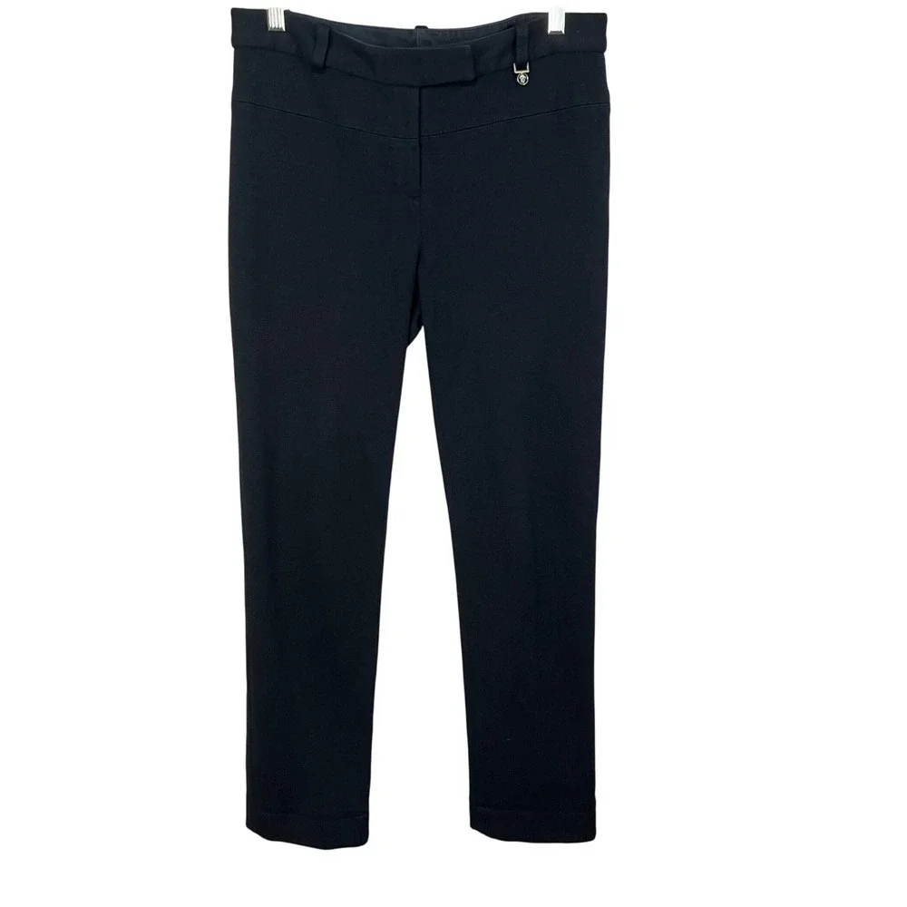 Tory Burch Black‎ Wool Blend Straight Leg Trouser Pants Women's Size 6